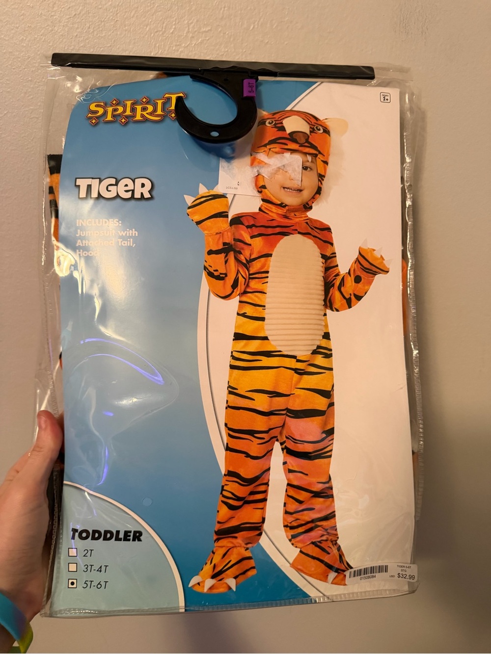 Spirit Tiger Toddler Costume - Orange/Black